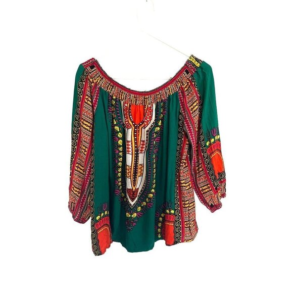 It girl green boho top size XL - Picture 2 of 7